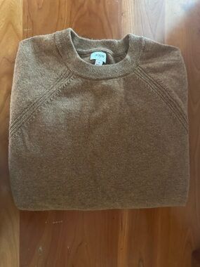 J. Crew Factory Women’s Caramel Brown Crewneck Sweater